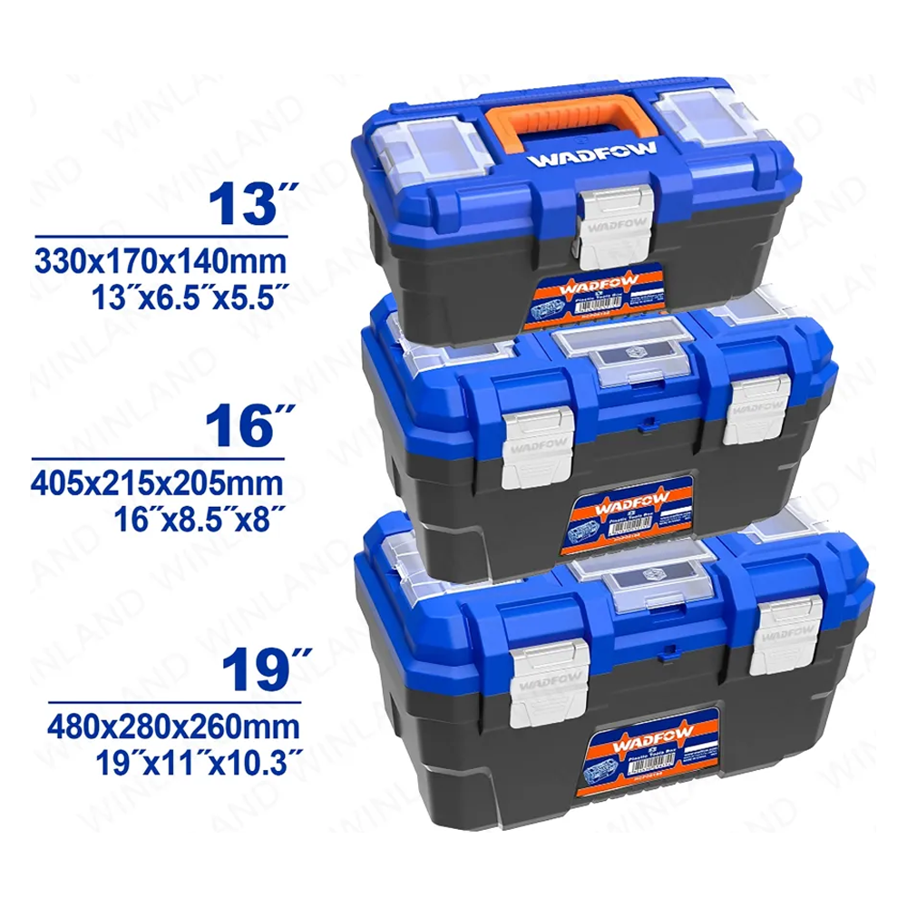 Wadfow WTB4103 Plastic Tools Boxes Set (Metal Buckle) | Wadfow by KHM Megatools Corp.