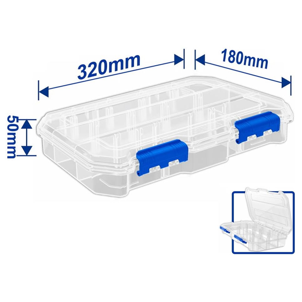 Wadfow WTB8342 Transparent Organizer Large | Wadfow by KHM Megatools Corp.