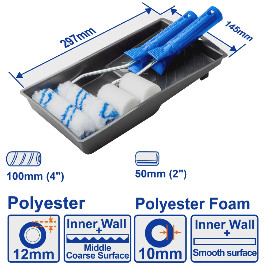 Wadfow WCB3H71 7in1 Cylinder Brush Set | Wadfow by KHM Megatools Corp.