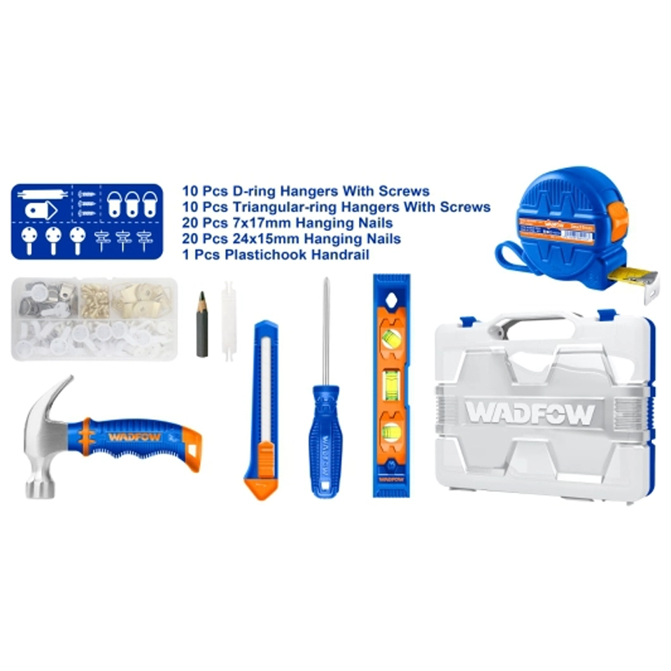 Wadfow Picture Hanging Tool Set 68Pcs | Wadfow by KHM Megatools Corp.