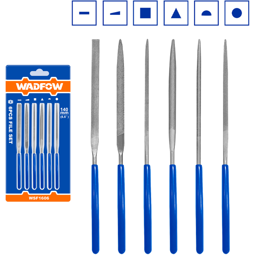 Wadfow WSF1606 File Set 6Pcs Set | Wadfow by KHM Megatools Corp.