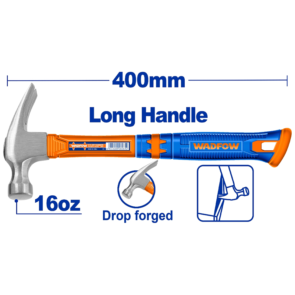 Wadfow WHM336L Long Handle Claw Hammer | Wadfow by KHM Megatools Corp.