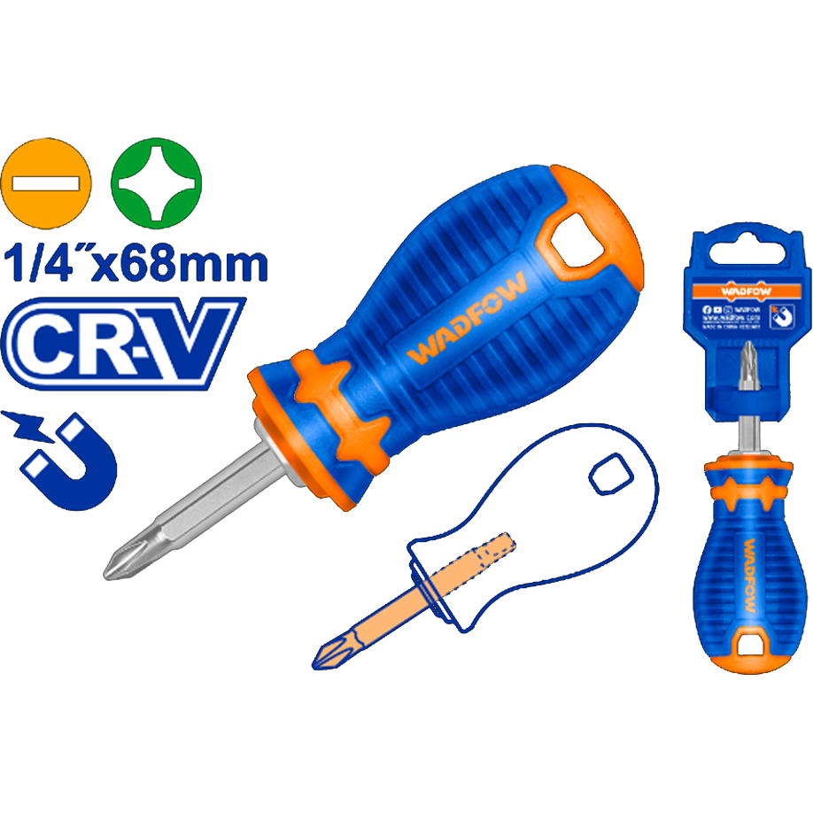 Wadfow WSS45M1 2in1 Stubby Screwdriver Set | Wadfow by KHM Megatools Corp.