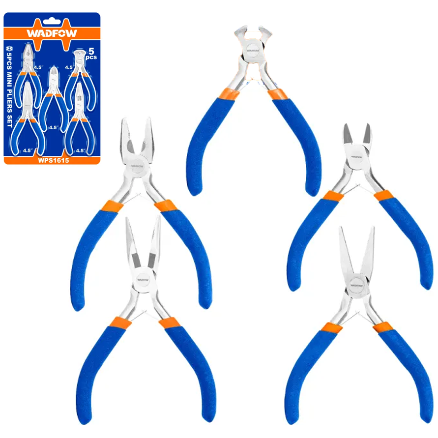 Wadfow WPS1615 Mini Pliers 5Pcs Set | Wadfow by KHM Megatools Corp.