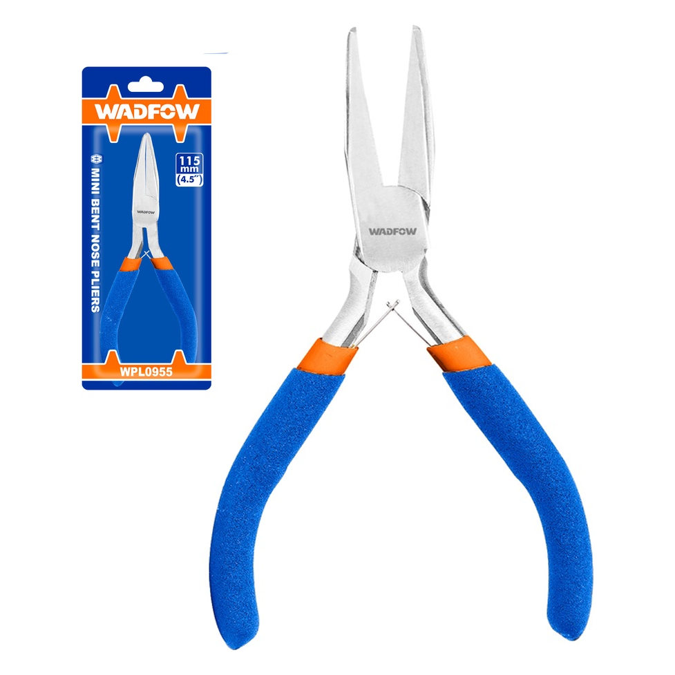 Wadfow WPL0955 Mini Bent Nose Pliers 4.5