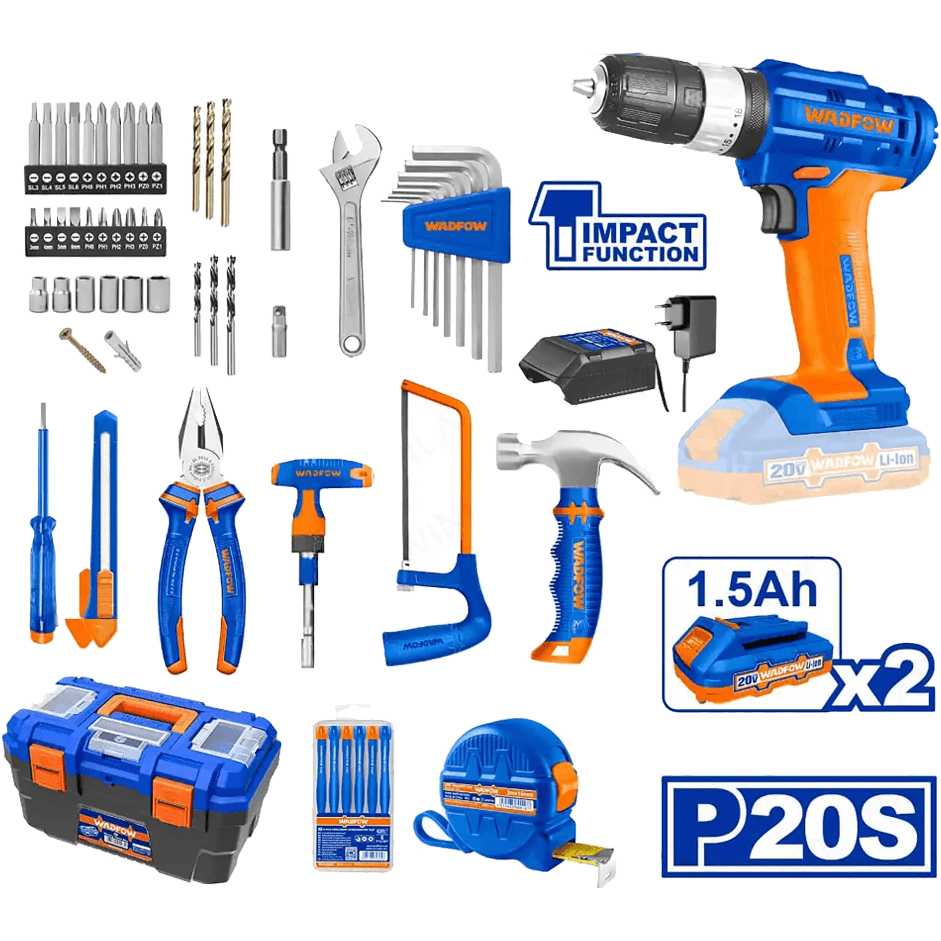 Wadfow WDT1B119 Tools Set 119Pcs - KHM Megatools Corp.