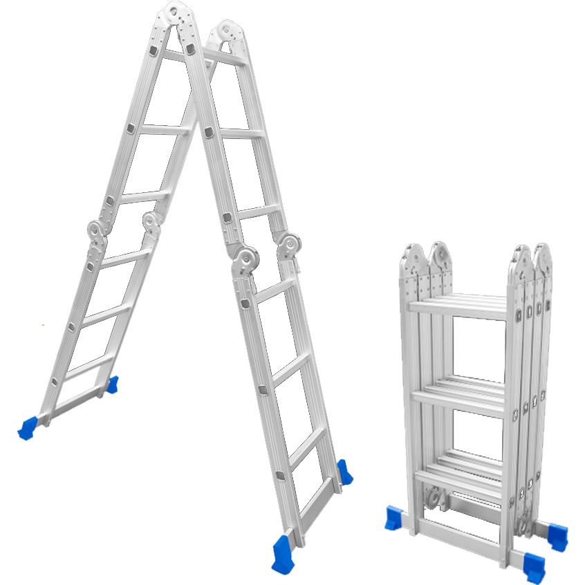 Wadfow WLD7H44 Aluminum Multi-Purpose Ladder 4x4 | Wadfow by KHM Megatools Corp.