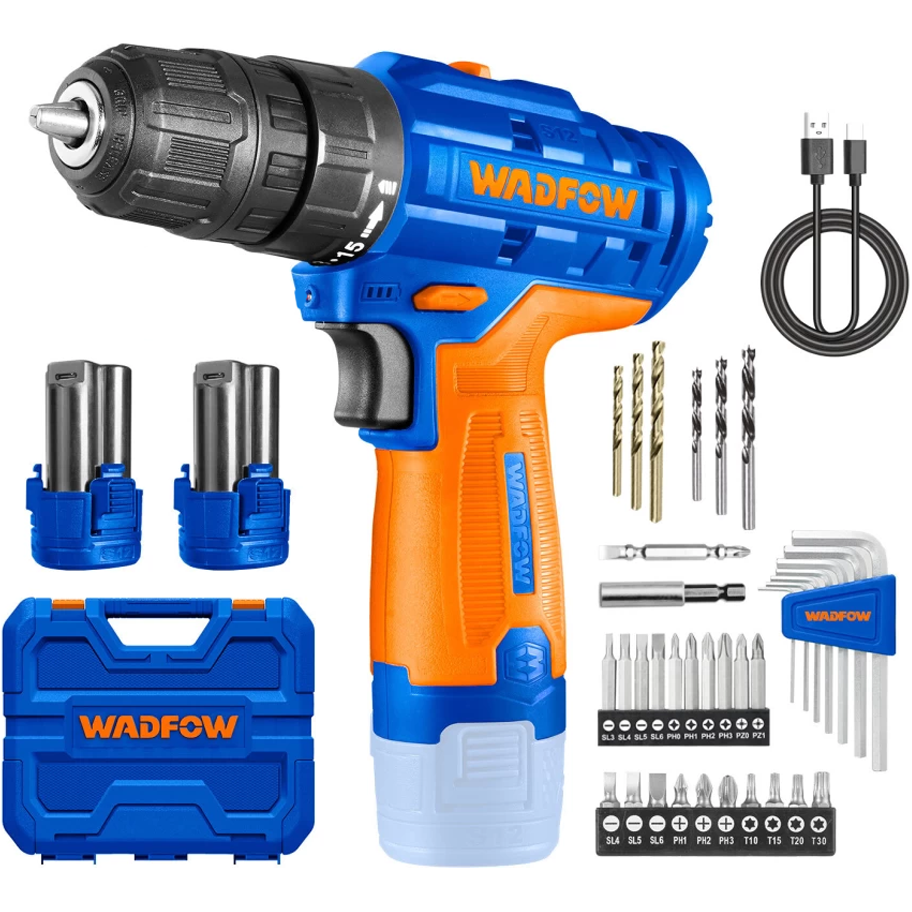 Wadfow WCDS525 Li-Ion Cordless Drill 12V | Wadfow by KHM Megatools Corp.