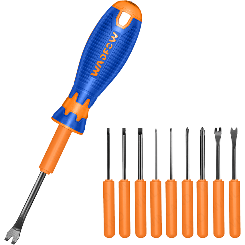 Wadfow WSS1B10 Interchangeable Screwdriver Set 10Pcs | Wadfow by KHM Megatools Corp.