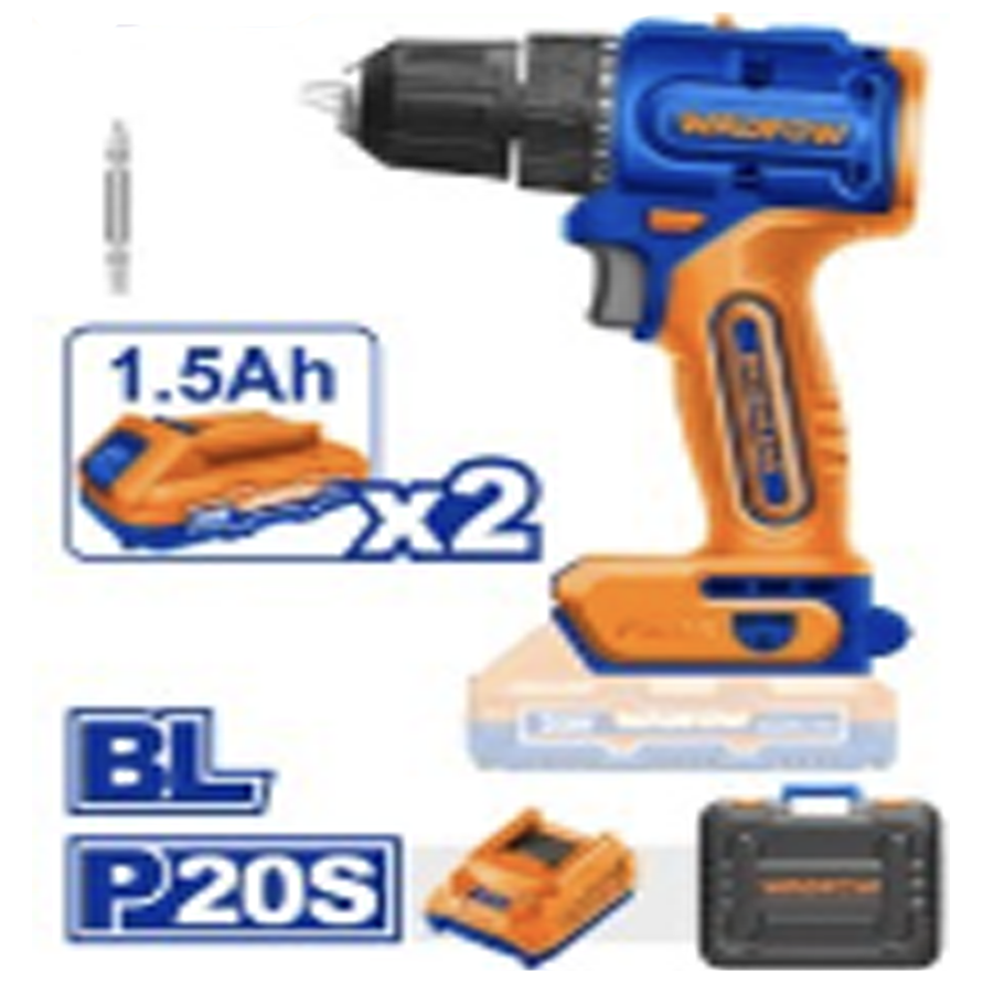 Wadfow WCDP552 Li-Ion Brushless Cordless Drill 20V | Wadfow by KHM Megatools Corp.