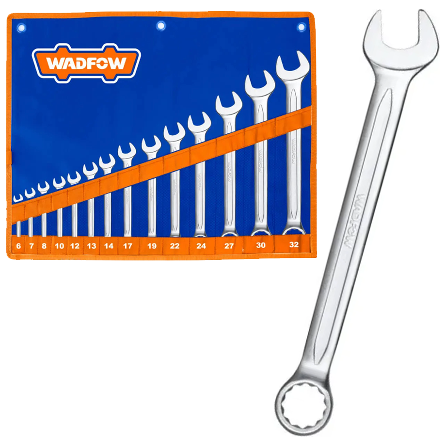 Wadfow WSP1M14 Combination Spanner Set 14pcs | Wadfow by KHM Megatools Corp.