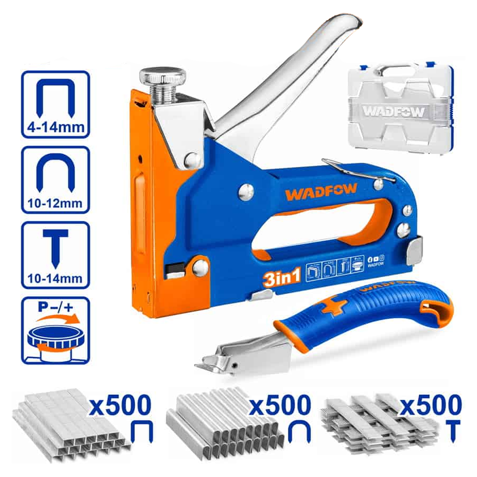 Wadfow WGU4B06 3in1 Staple Gun Set | Wadfow by KHM Megatools Corp.