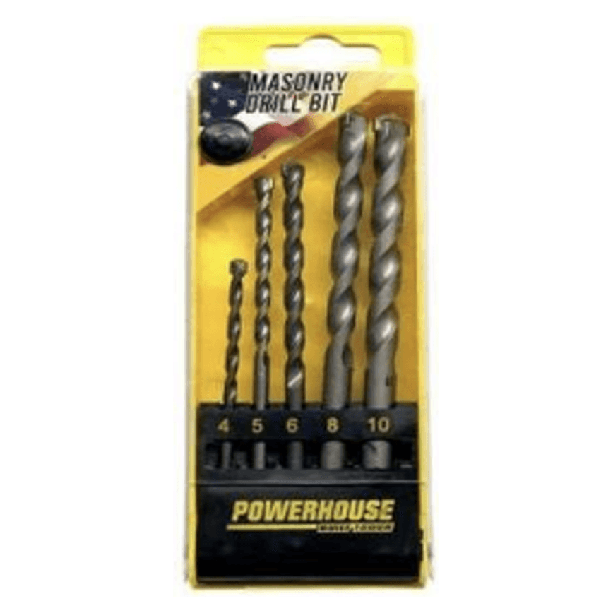 Powerhouse Masonry Drill Bit Set 5Pcs - KHM Megatools Corp.