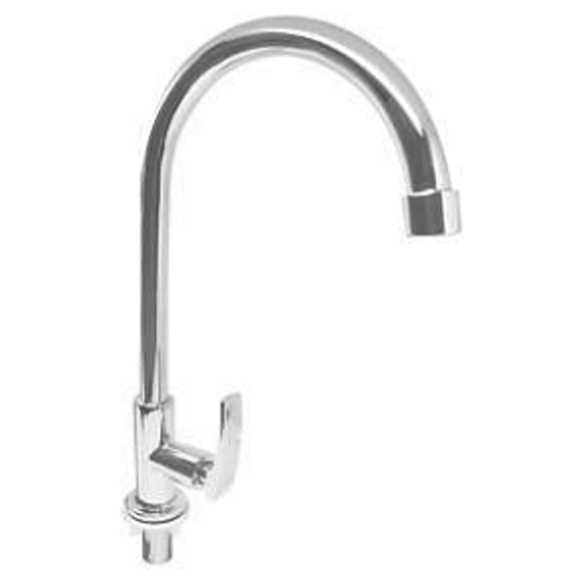 Waterhouse WH220201 Gooseneck Sink Tap Faucet Long Lever Handle 21