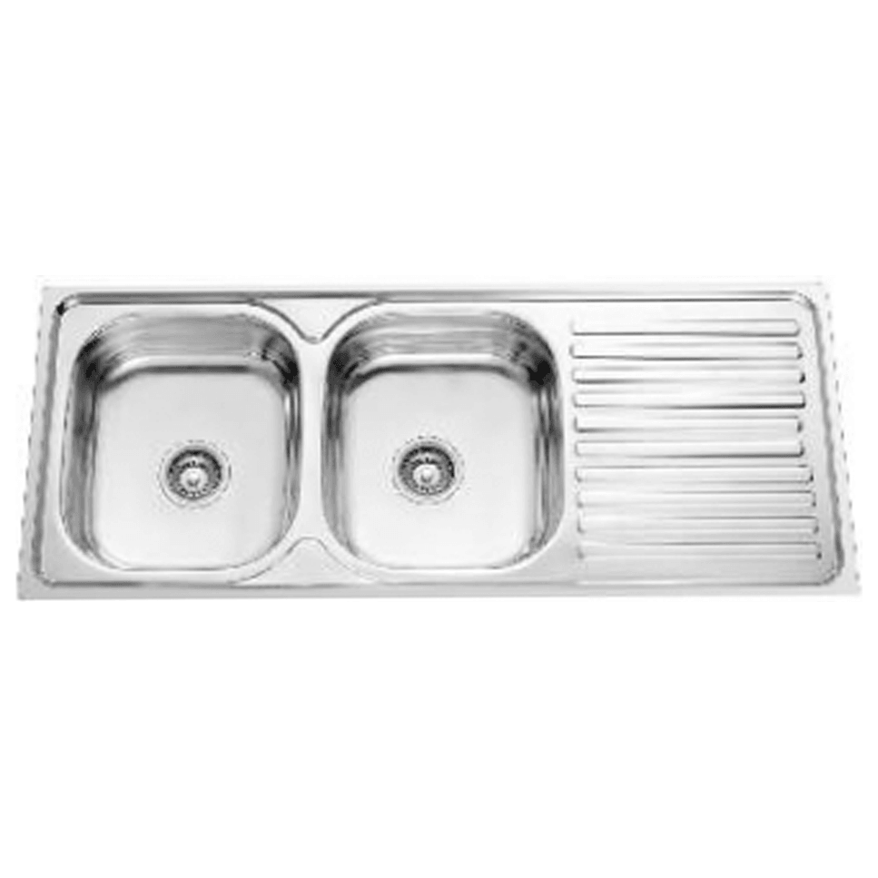 Waterhouse Double Basin Stainless Sink w/ Drainboard - KHM Megatools Corp.