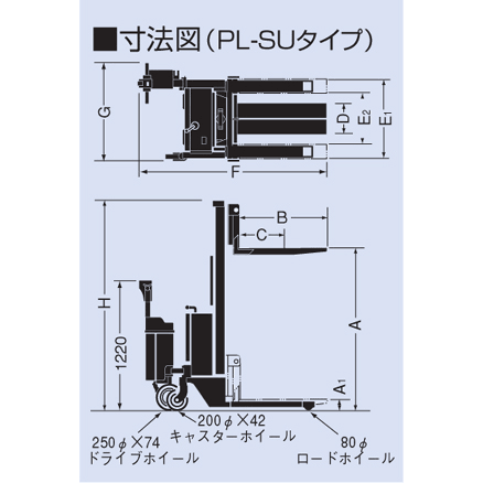 OPK PL-SU1000-15 Self Propelled Power Lifter / Stacker - KHM Megatools Corp.