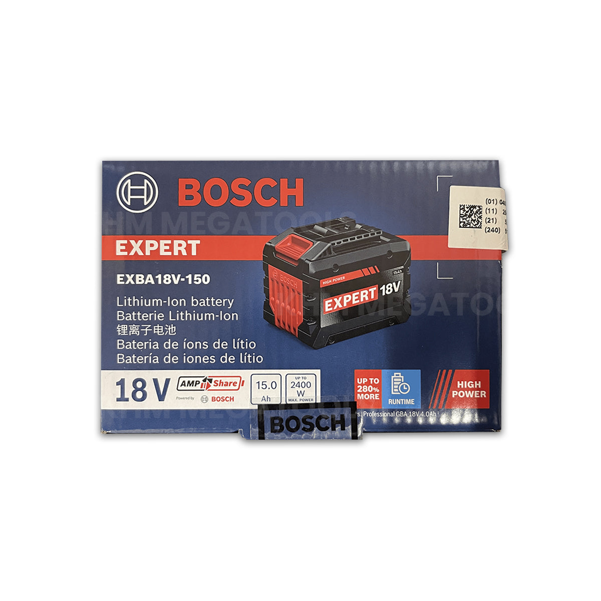 Bosch EXPERT EXBA 18V-150 Battery 15Ah