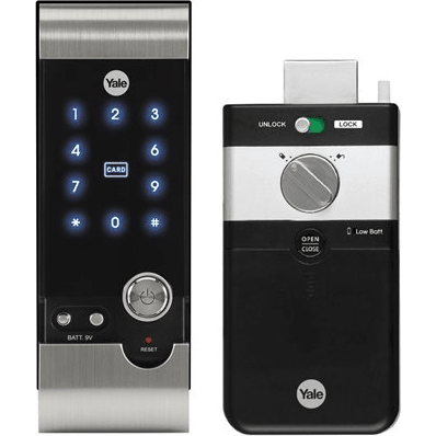 Yale YDR 3310 Digital Rim Lock Type Door Lock (Card Access) | Yale by KHM Megatools Corp.