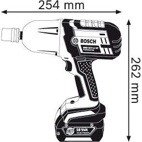 Bosch GDS 18 V-Li HT Cordless Impact Wrench (Bare) - Goldpeak Tools PH Bosch