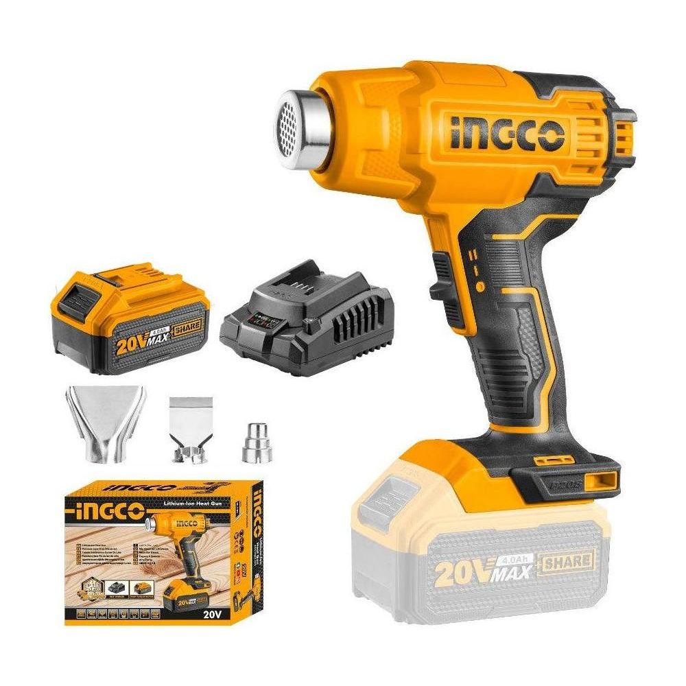 Ingco HGLI20025 Li-Ion Heat Gun 20V - KHM Megatools Corp.