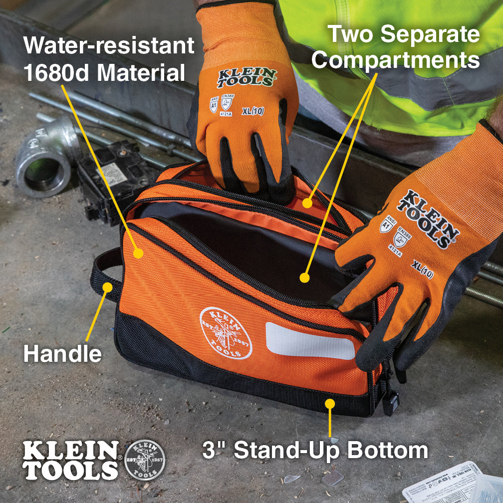 Klein 55582-4 Double Zipper Bag 10x6