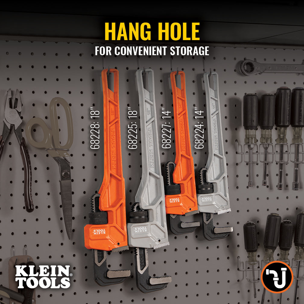 Klein 68227-8 Adjustable Cast Iron Pipe Wrench 14