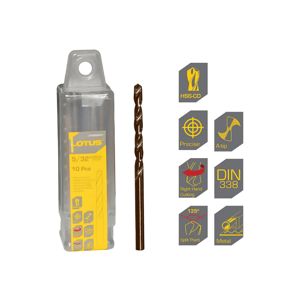 Lotus HSS-CO Drill Bit (Tube)