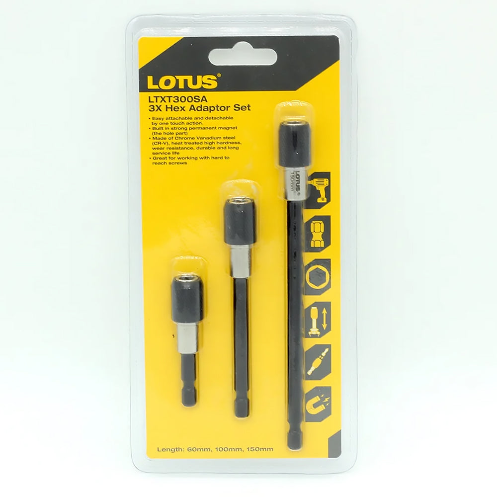 Lotus LTXT300SA Hex Adaptor Set 3pcs