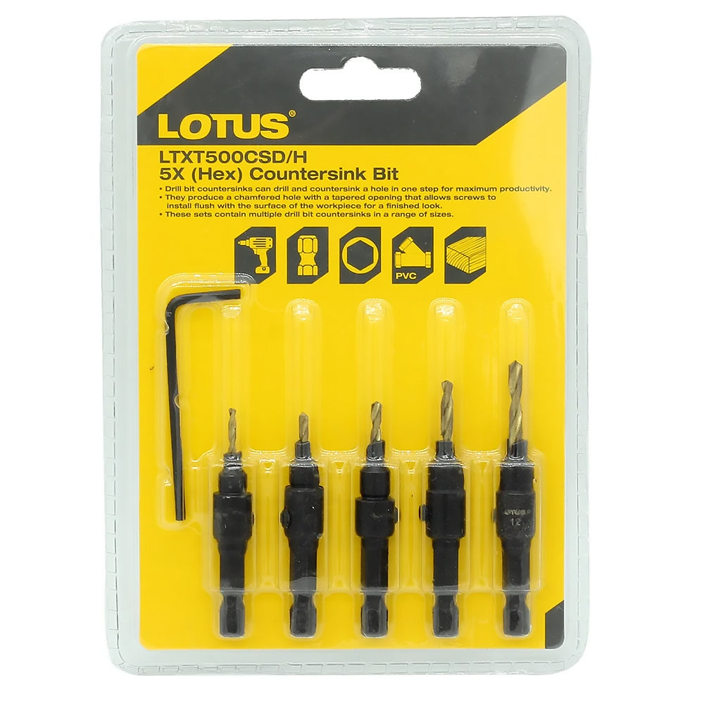 Lotus LTXT500CSD/H Hex Countersink Bit