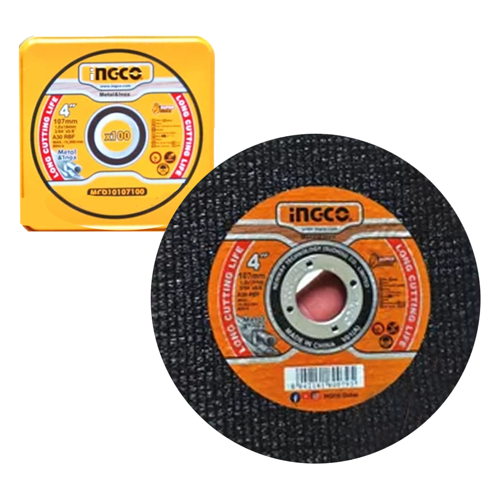 Ingco MCD10107100 Abrasive Cut Off Wheel / Cutting Disc Set