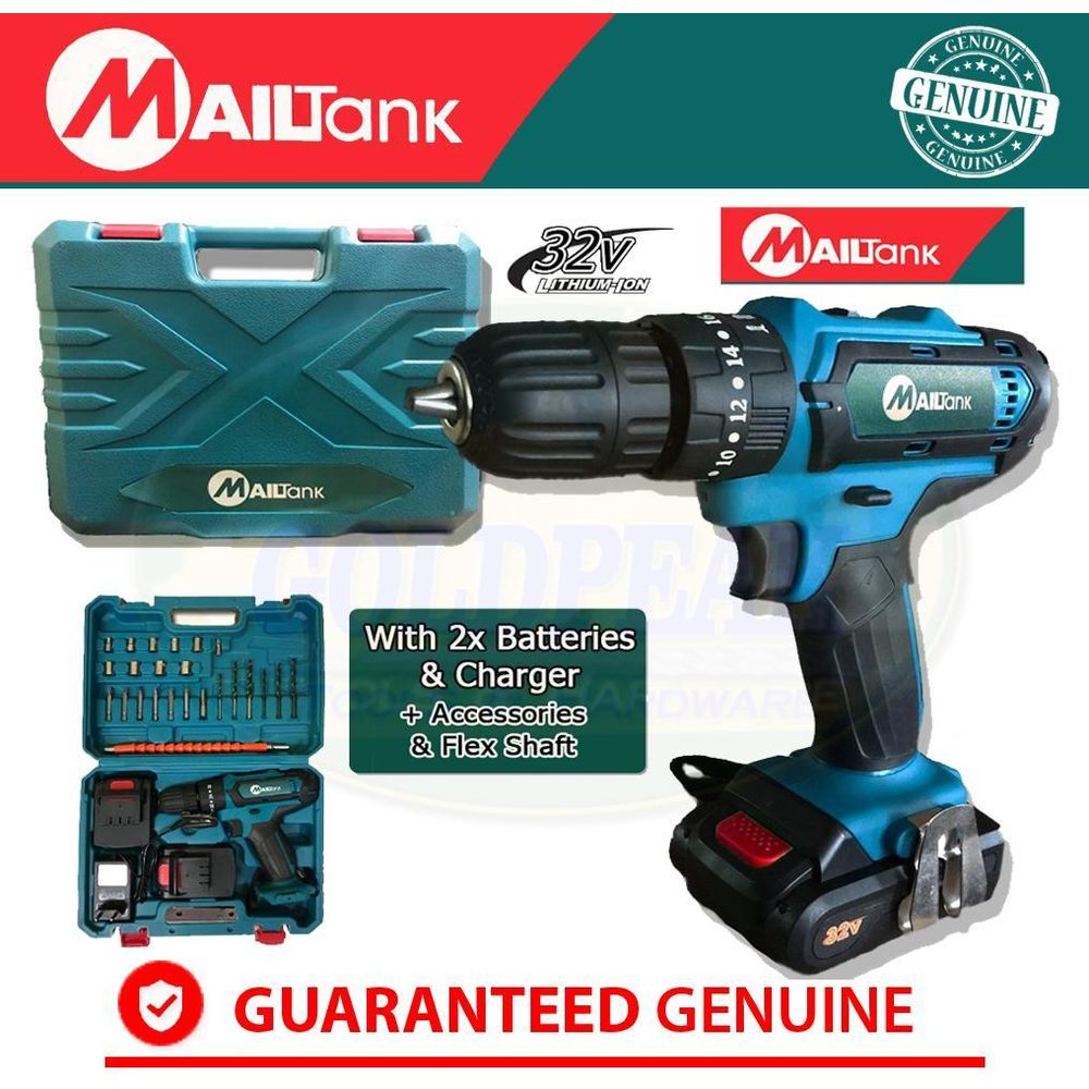 Mailtank SH190 Cordless 32V Hammer Drill / Driver - Goldpeak Tools PH Mailtank