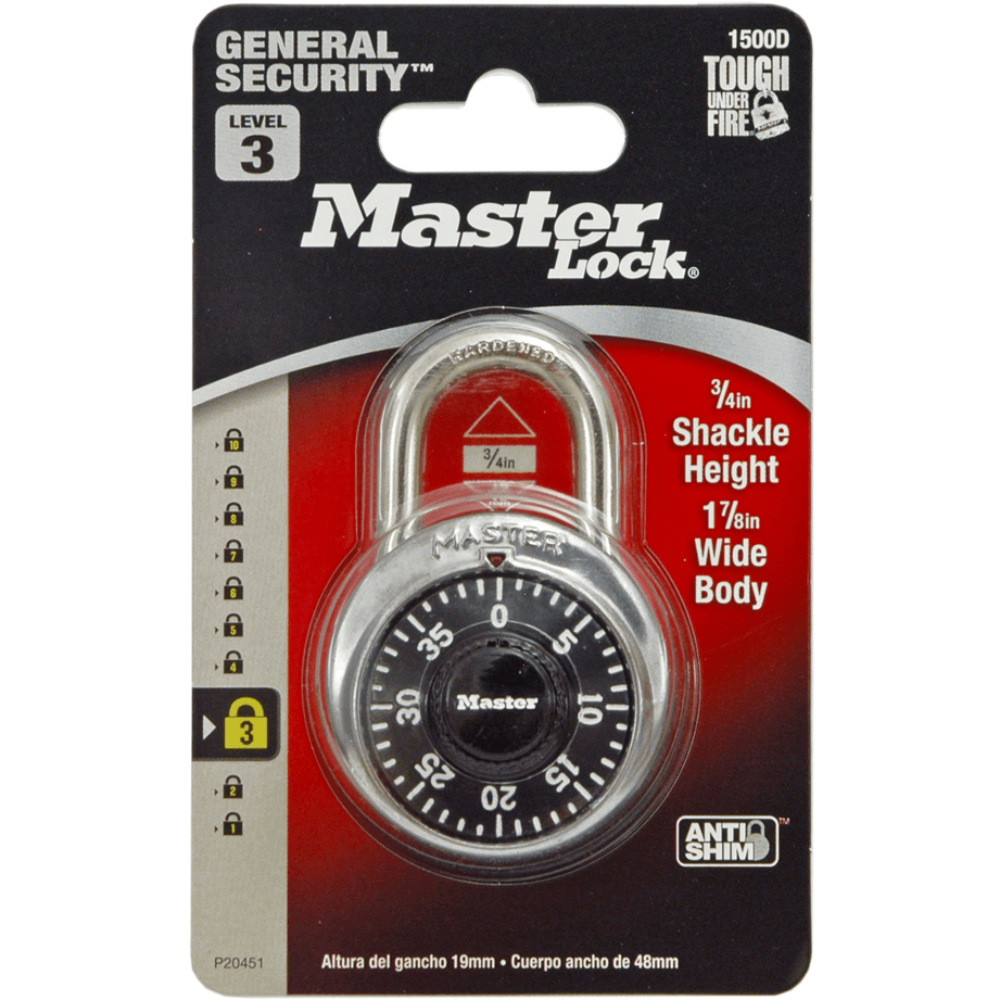 MasterLock 1500D Dial Combination Padlock | Masterlock by KHM Megatools Corp.