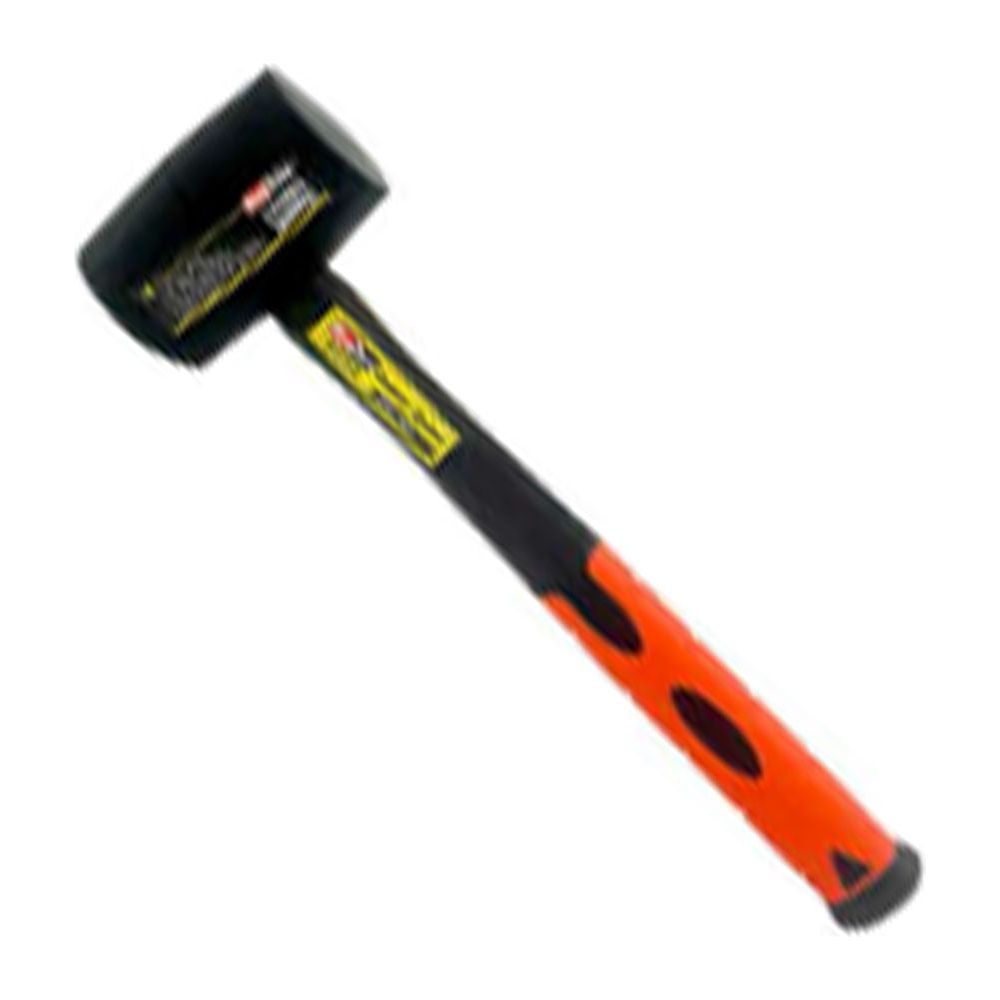 MaxTools MRM-0016 Rubber Mallet Fiber Glass Handle