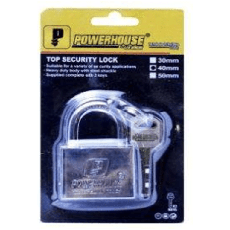 Powerhouse Top Security Padlock Short Shackle - KHM Megatools Corp.