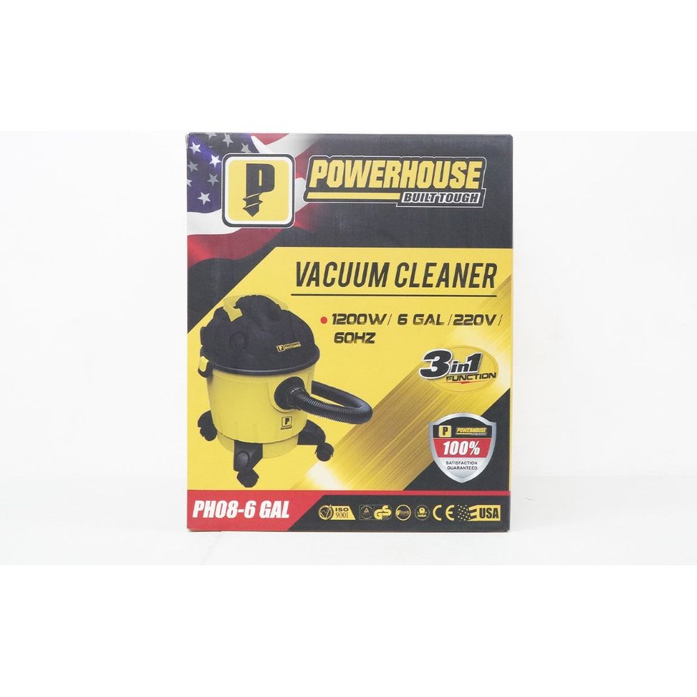 Powerhouse PH08-6 GAL Wet & Dry Vacuum Cleaner