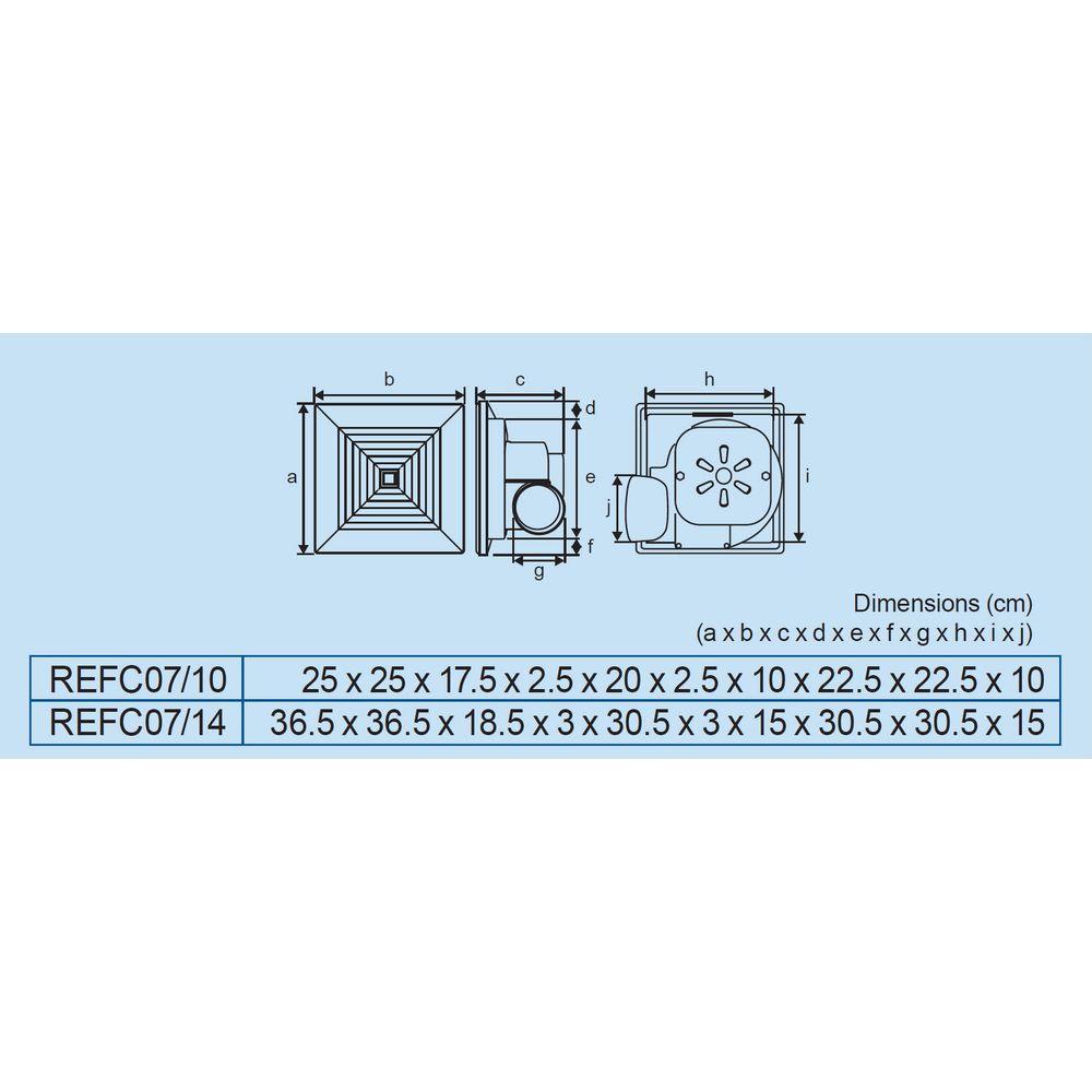 Royu REFC07 Ceiling Mounted Exhaust Fan | Royu by KHM Megatools Corp.