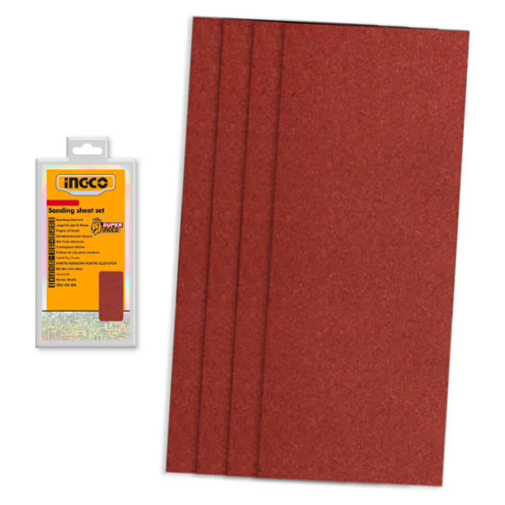 Ingco AKFS2641151 Sanding Sheet Set 264x115MM 50Pcs