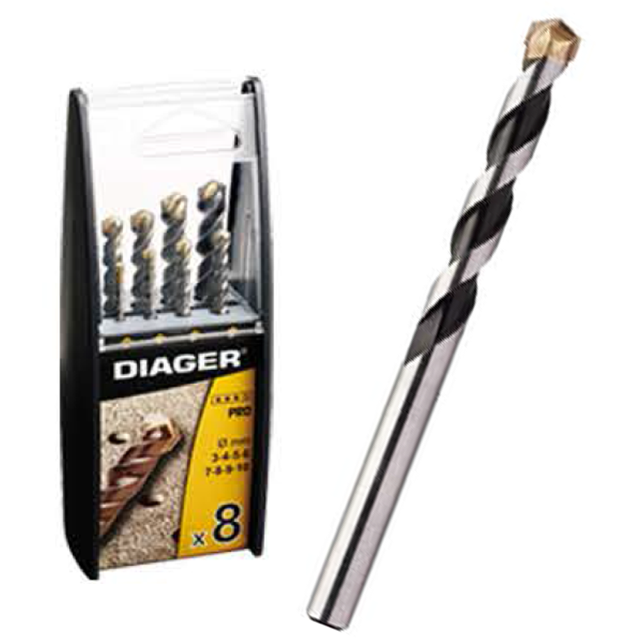 Diager 299B Masonry Drill Bit Set 8Pcs (Mega)