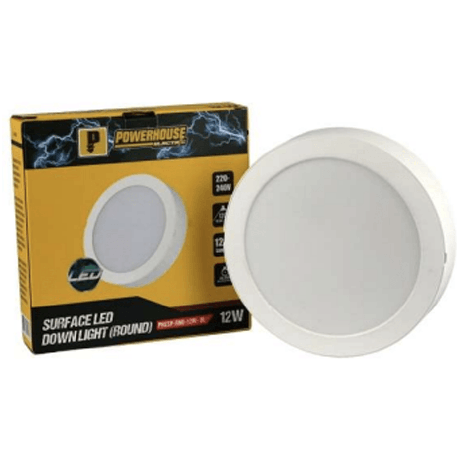 Powerhouse Electric Led Surfaced Downlight Round Warm White - KHM Megatools Corp.