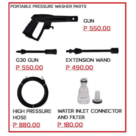 MPT Portable Pressure Washer Spare Part - KHM Megatools Corp.