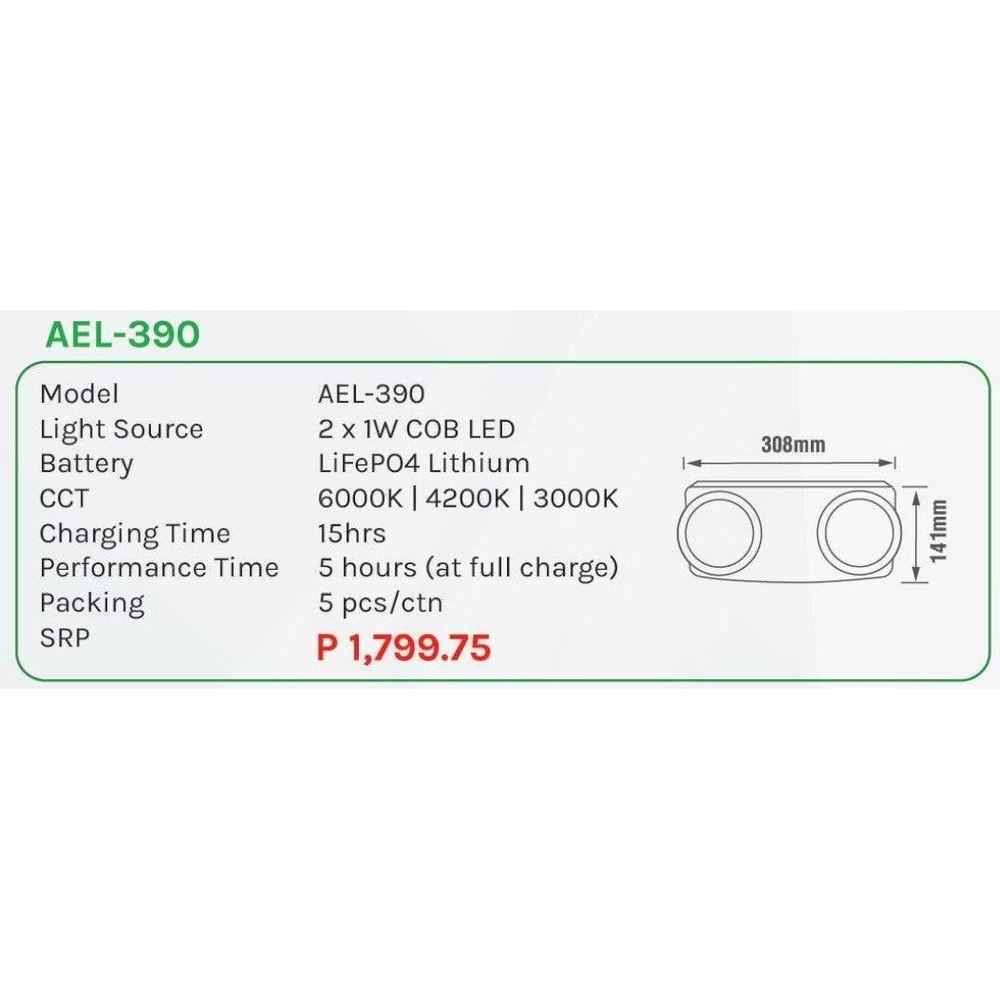 Omni AEL-390 Automatic Emergency Light - KHM Megatools Corp.