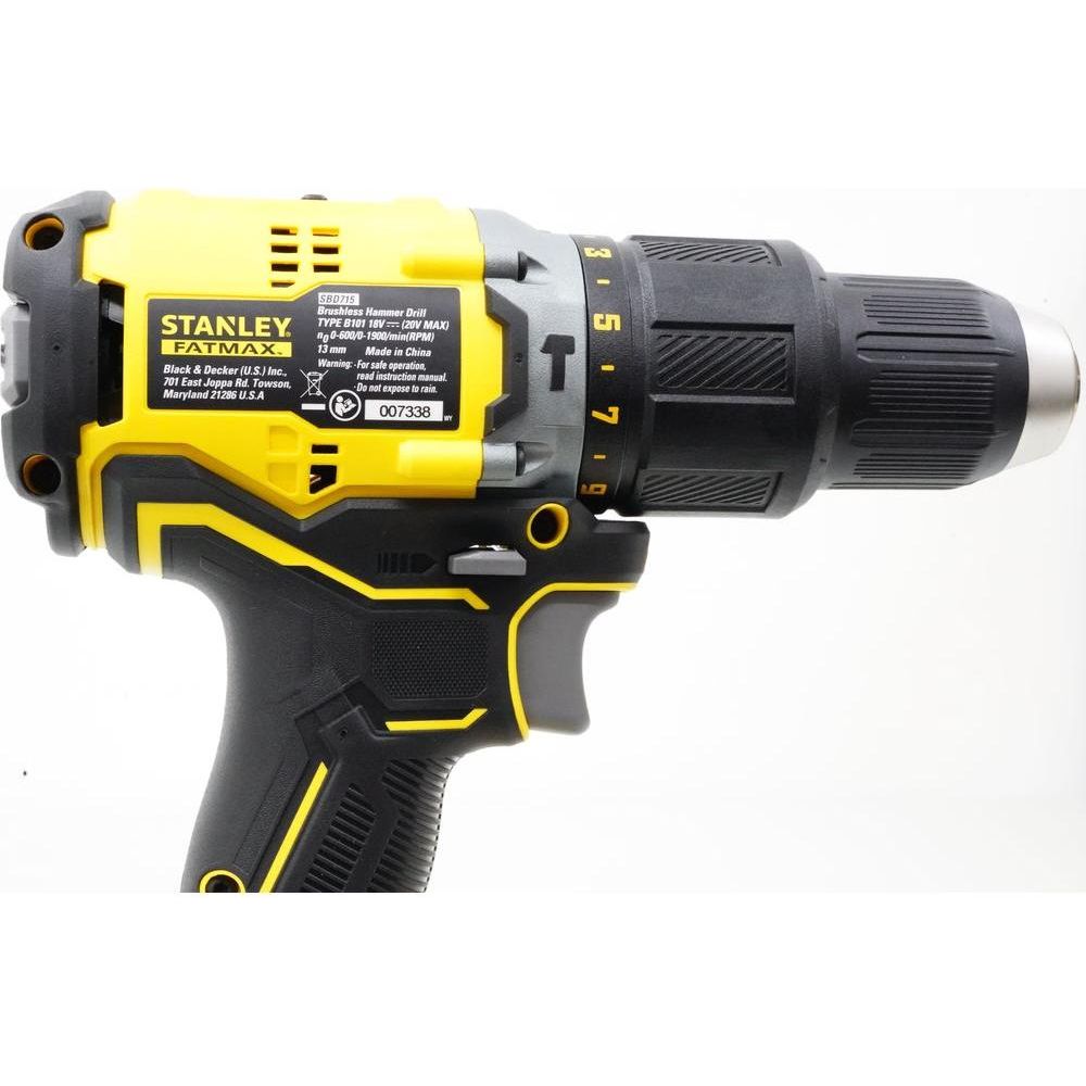 Stanley SBD715D2K 20V Cordless Brushless Hammer Drill 13mm | Stanley by KHM Megatools Corp.