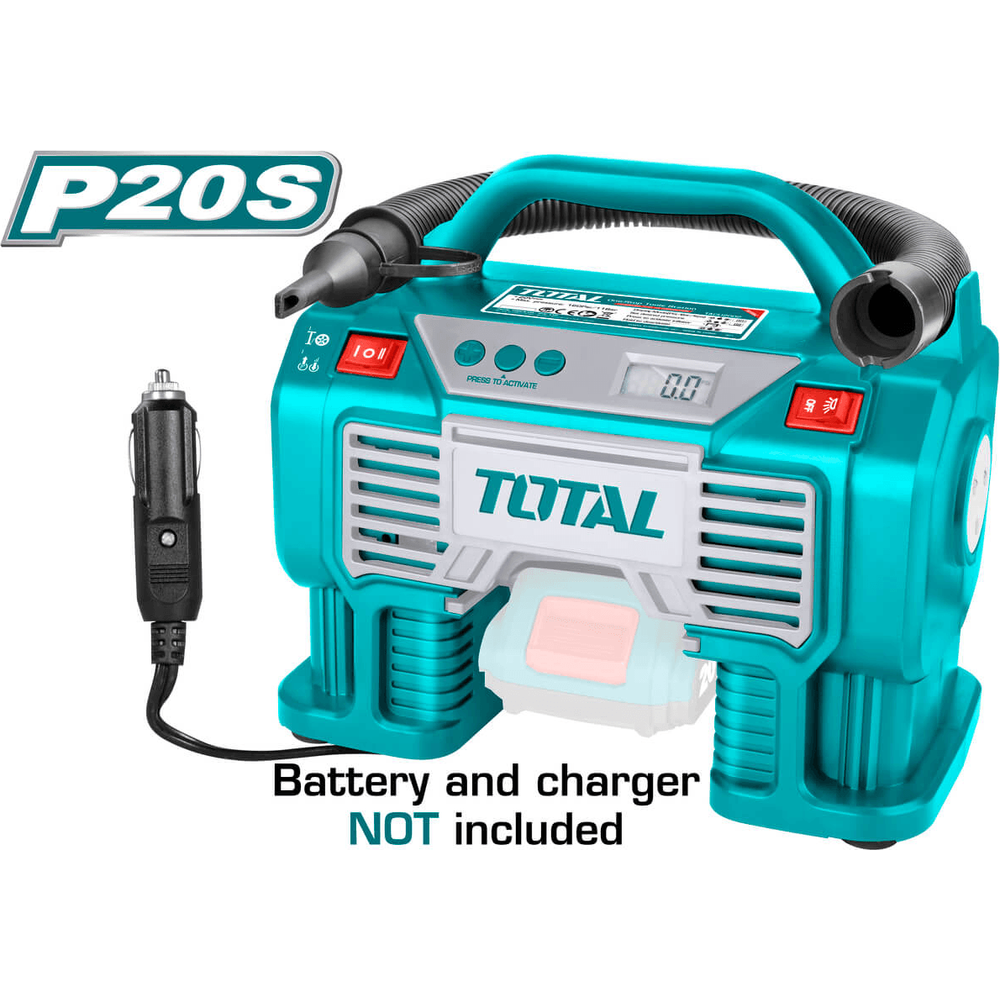 Total TACLI2002 20V Cordless Auto Air Compressor (Bare) | Total by KHM Megatools Corp.