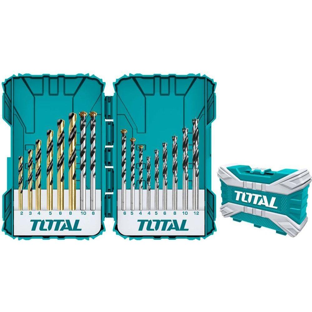 Total TACSDL11601 16pcs Metal, Concrete and Wood Drill Bit Set - KHM Megatools Corp.