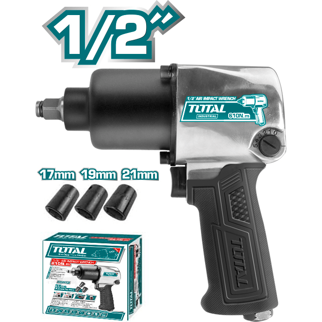 Total TAT40122 Pneumatic Air Impact Wrench 1/2