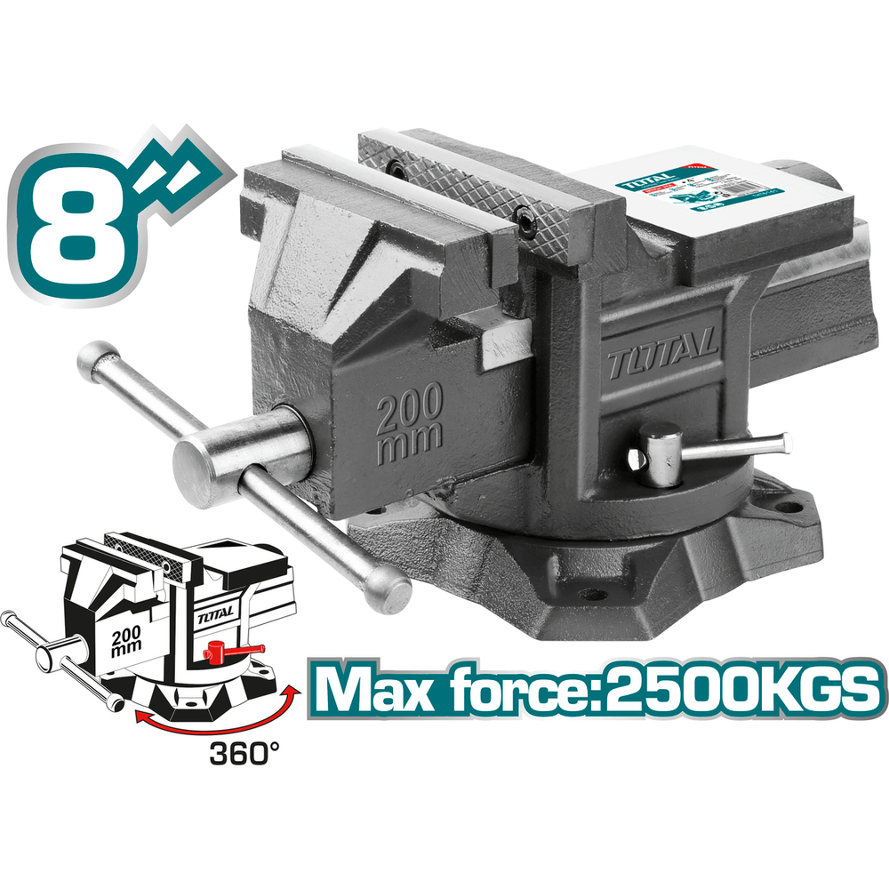 Total Swivel Bench Vise wtih Anvil | Total by KHM Megatools Corp.