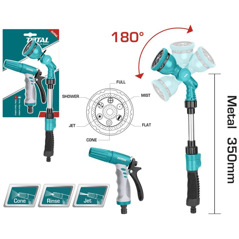 Total THWSK0201 2pcs Garden Watering Nozzle Kit | Total by KHM Megatools Corp.