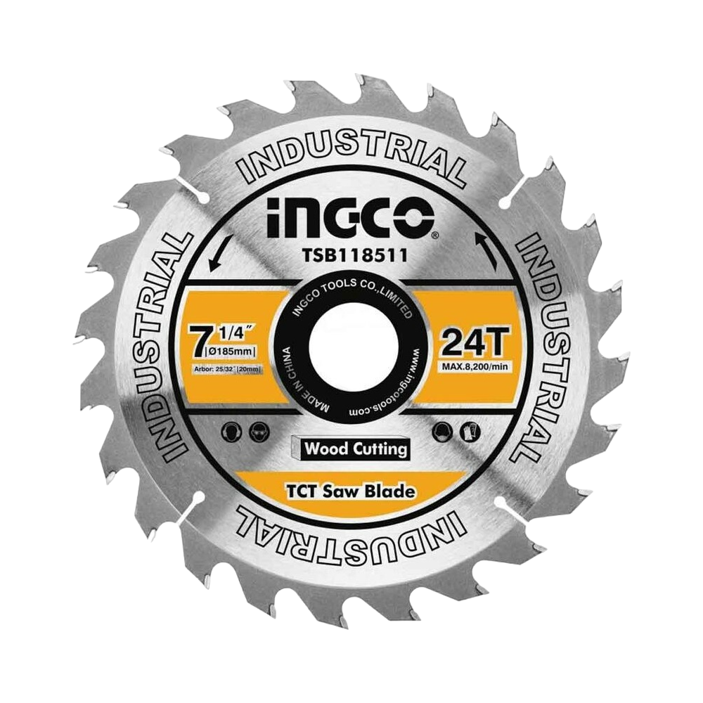 Ingco TSB118511 TCT Circular Saw Blade 7-1/4