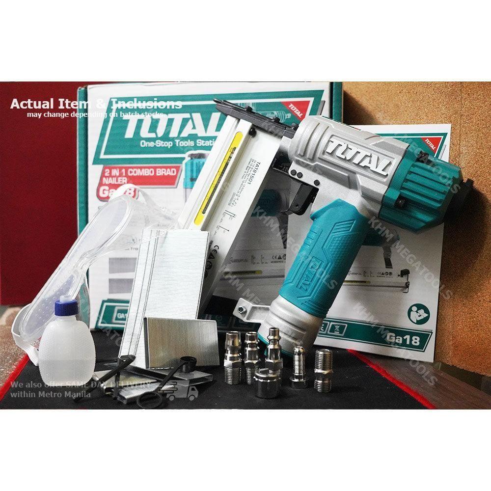 Total TAT81501 2in1 Combo Pneumatic Brad Nailer & Stapler - KHM Megatools Corp.