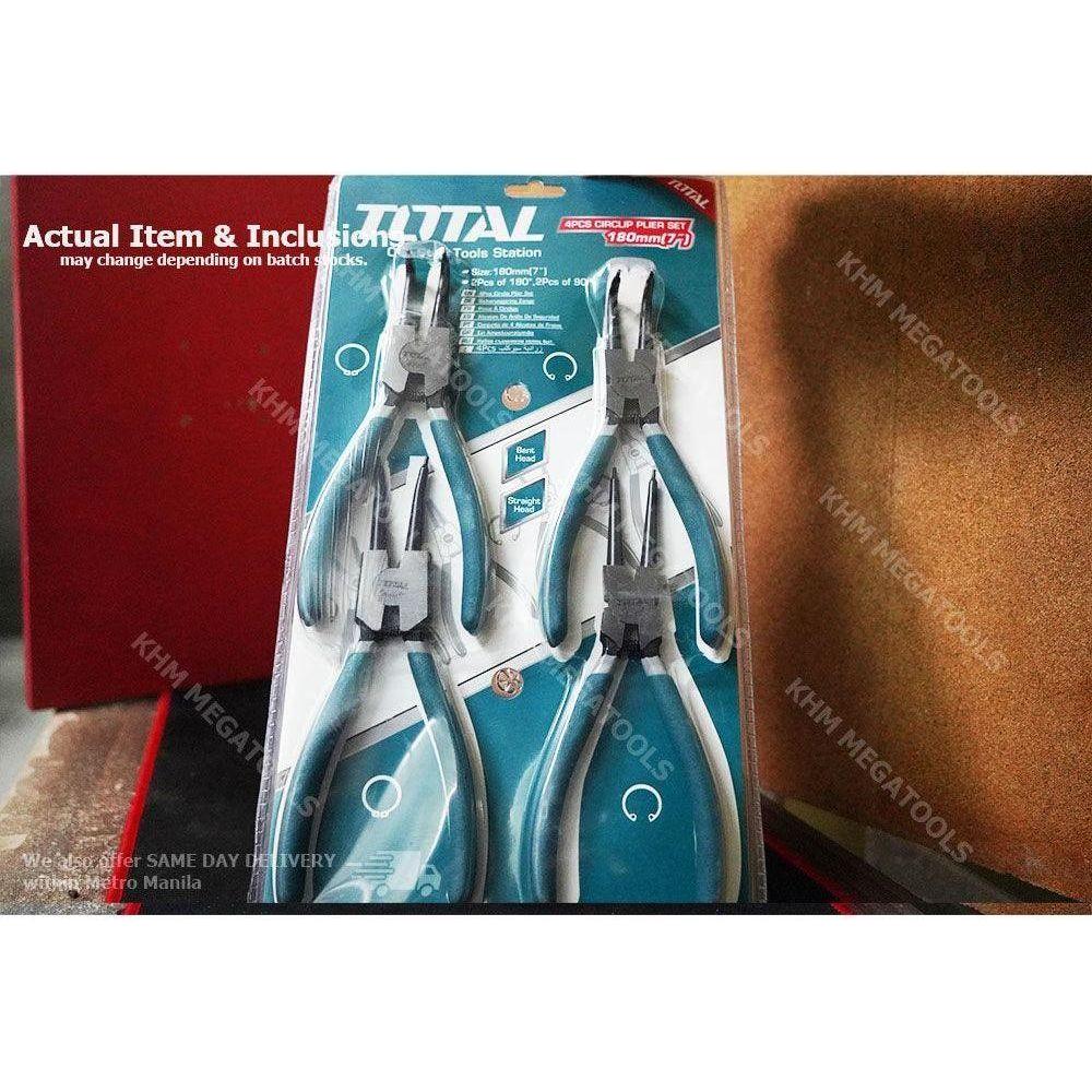 Total THT114041 4pcs Circlip / Snap Ring Plier Set - KHM Megatools Corp.